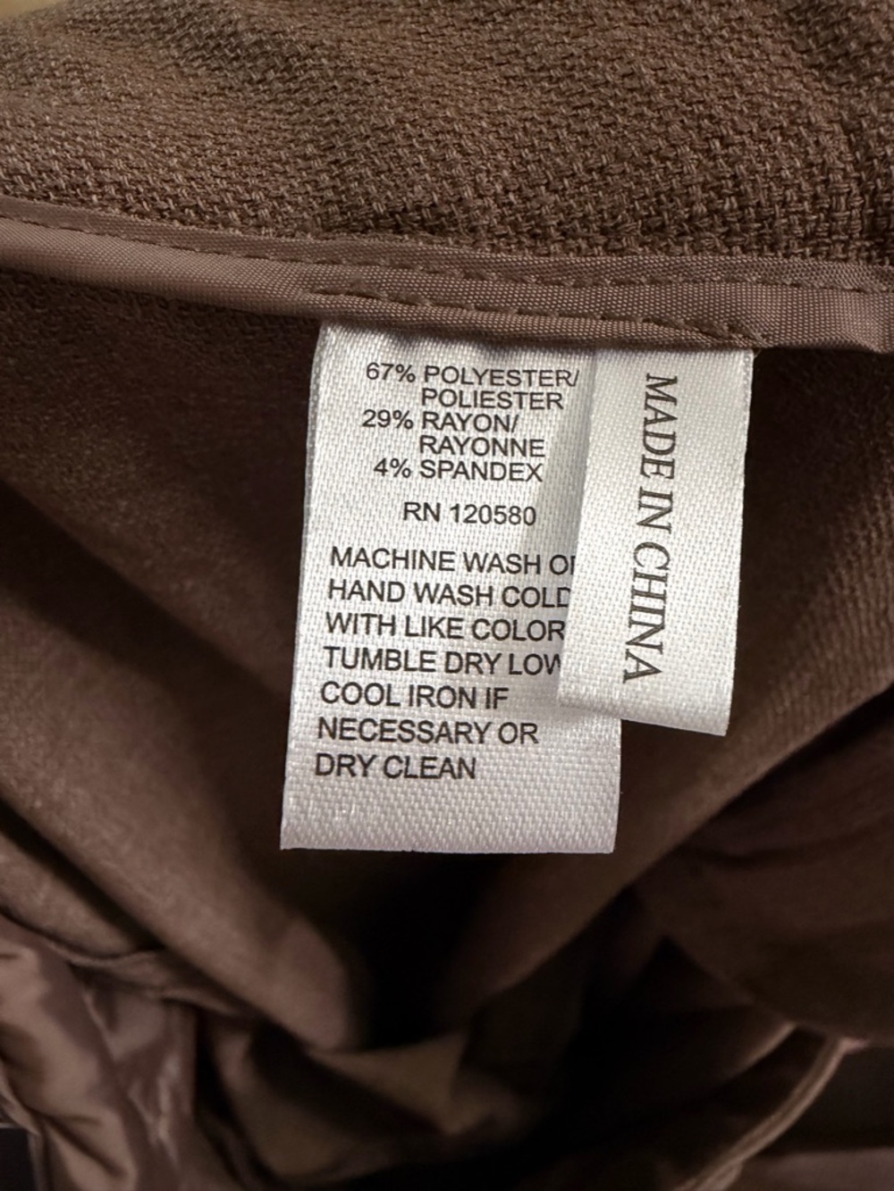 Amanda & Chelsea Brown Straight-Leg Dress Pants - Picture 10 of 11